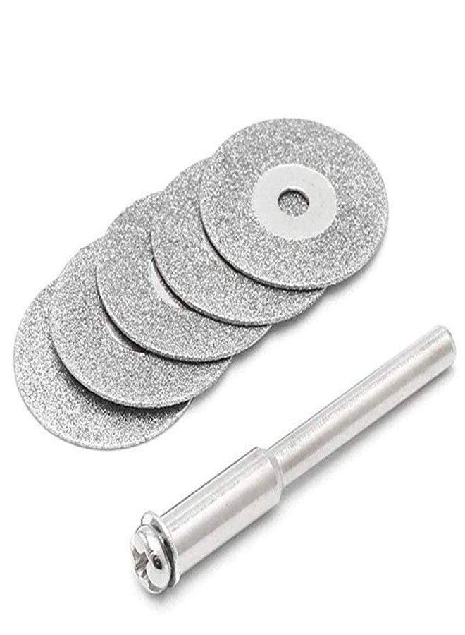 DIY Crafts Pack of 5 Pcs., Silver Colour Multi Utility, 16mm Diamonte Cutting Discs Drill Bit Shank for Rotary Tool Blad(Pack of 5 Pcs., Silver Colour Multi Utility) - Image 3